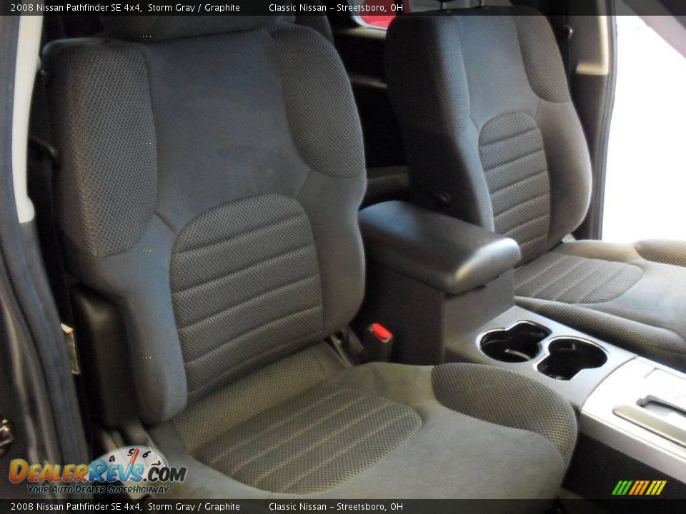 2008 Nissan Pathfinder SE 4x4 Storm Gray / Graphite Photo #18
