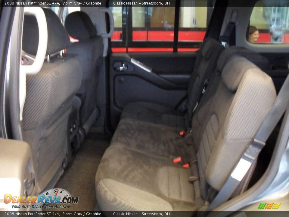 2008 Nissan Pathfinder SE 4x4 Storm Gray / Graphite Photo #19