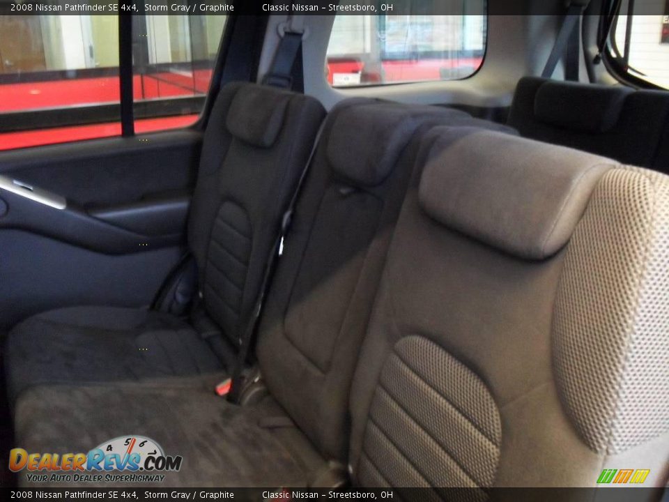 2008 Nissan Pathfinder SE 4x4 Storm Gray / Graphite Photo #20