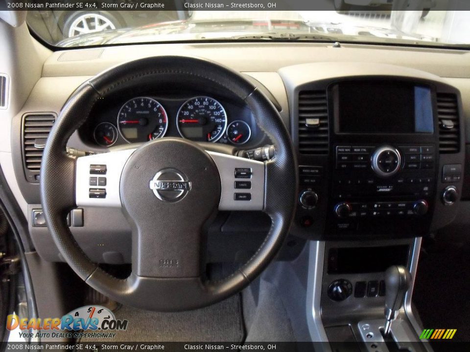 2008 Nissan Pathfinder SE 4x4 Storm Gray / Graphite Photo #21