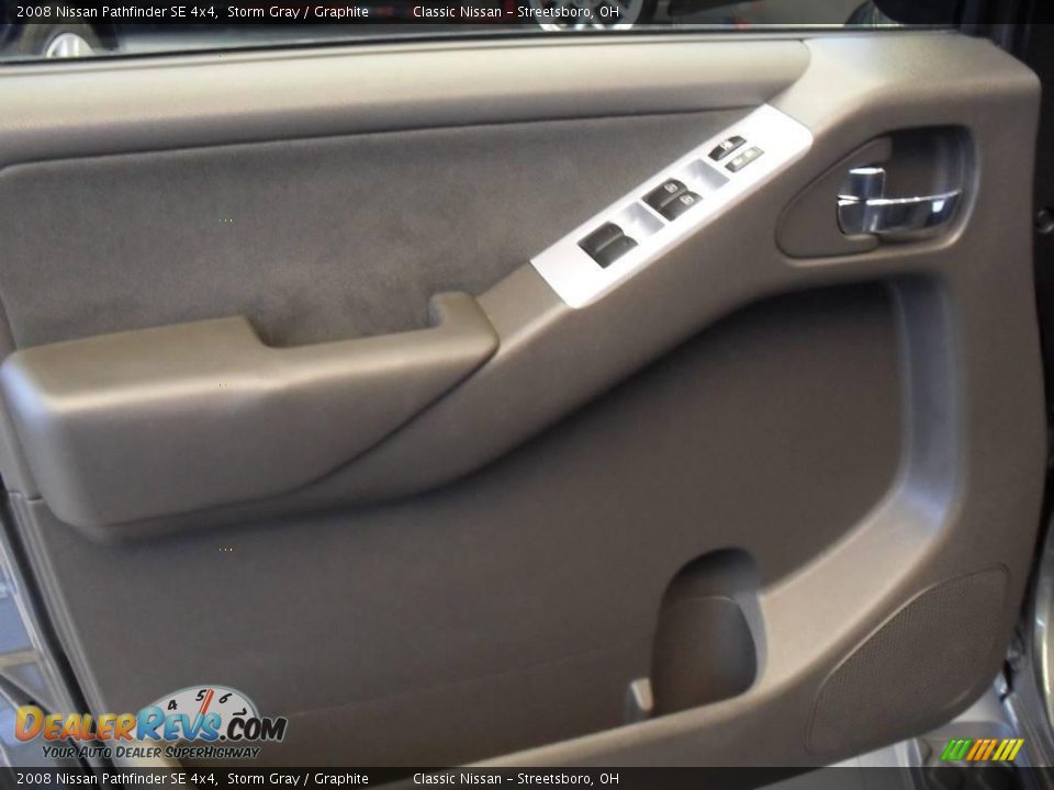 2008 Nissan Pathfinder SE 4x4 Storm Gray / Graphite Photo #22