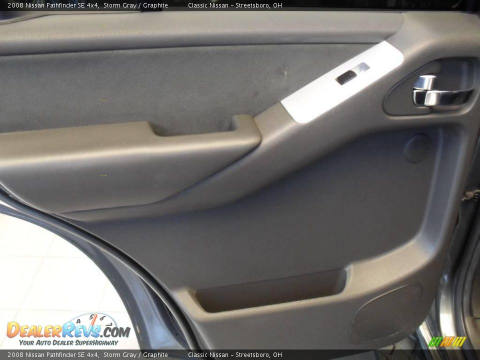 2008 Nissan Pathfinder SE 4x4 Storm Gray / Graphite Photo #23