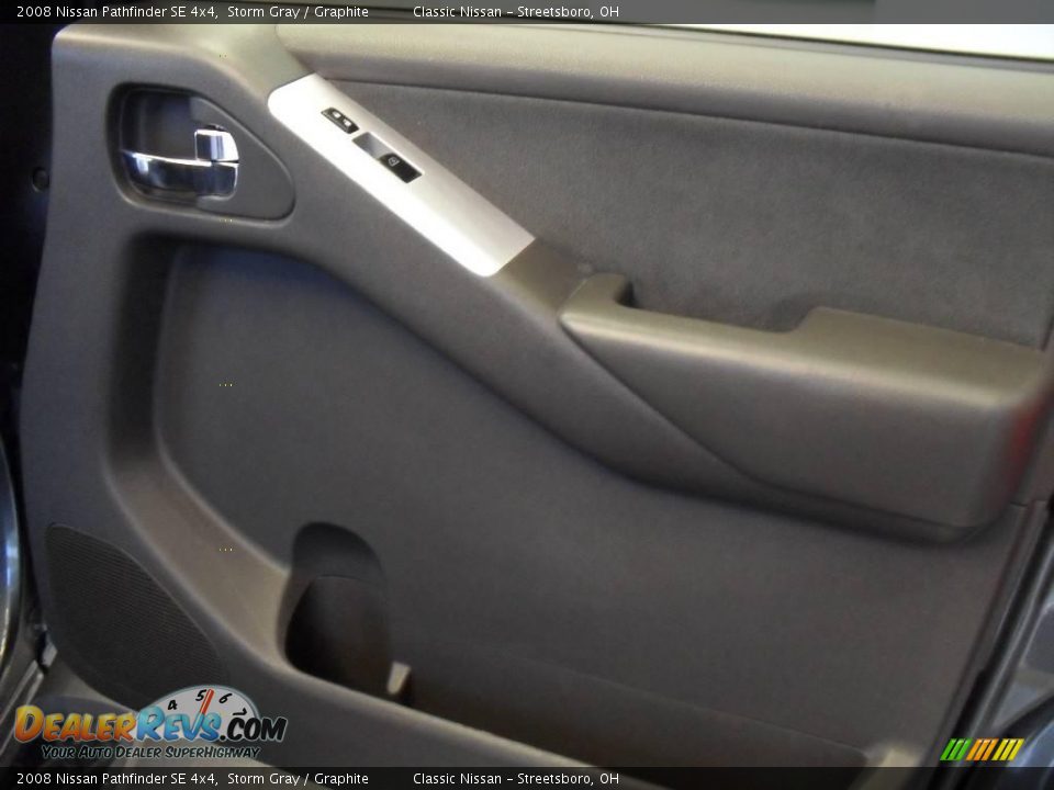 2008 Nissan Pathfinder SE 4x4 Storm Gray / Graphite Photo #25