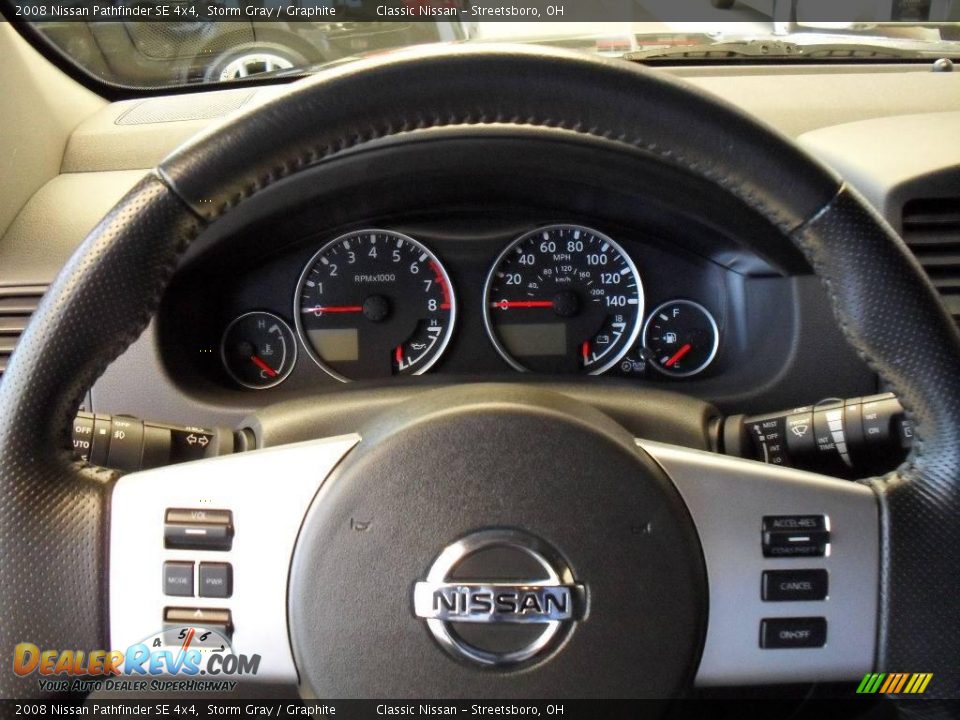 2008 Nissan Pathfinder SE 4x4 Storm Gray / Graphite Photo #26