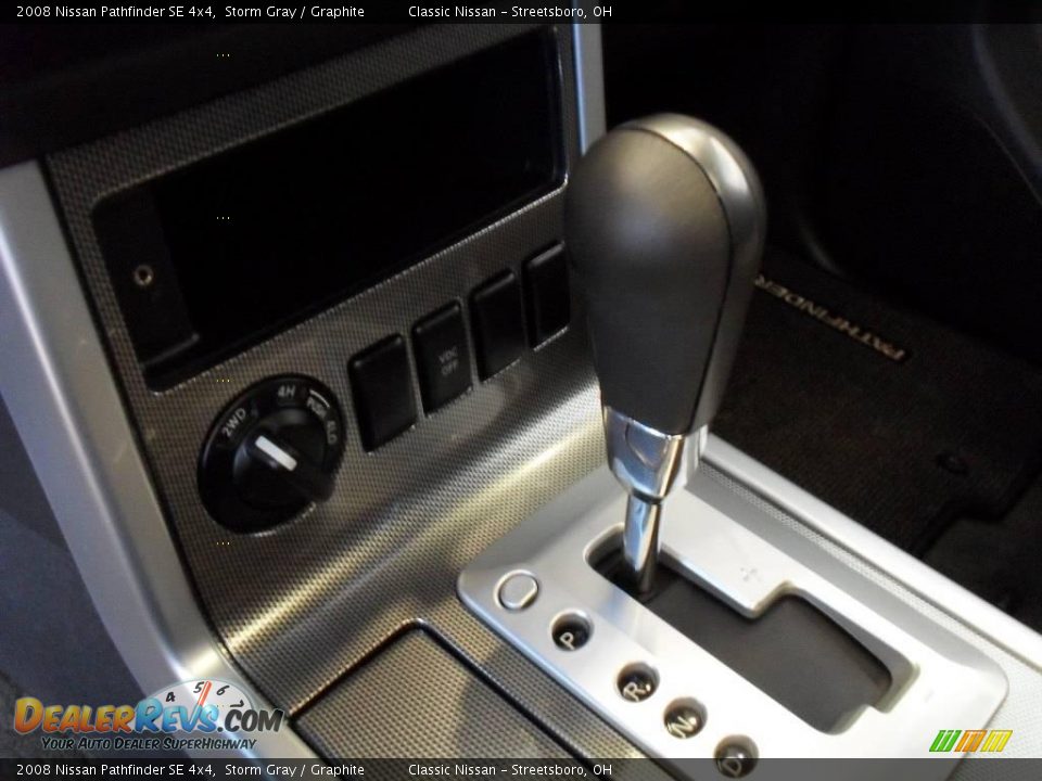 2008 Nissan Pathfinder SE 4x4 Storm Gray / Graphite Photo #30