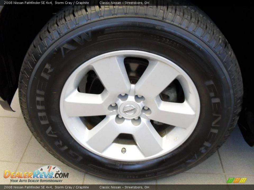 2008 Nissan Pathfinder SE 4x4 Storm Gray / Graphite Photo #33