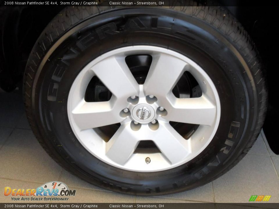 2008 Nissan Pathfinder SE 4x4 Storm Gray / Graphite Photo #34
