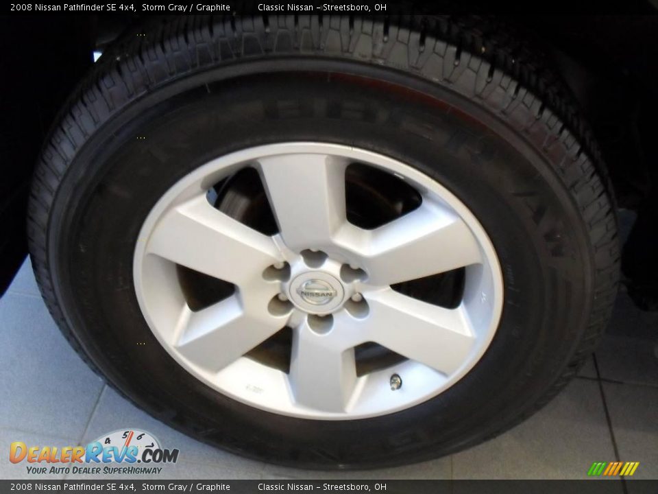 2008 Nissan Pathfinder SE 4x4 Storm Gray / Graphite Photo #35