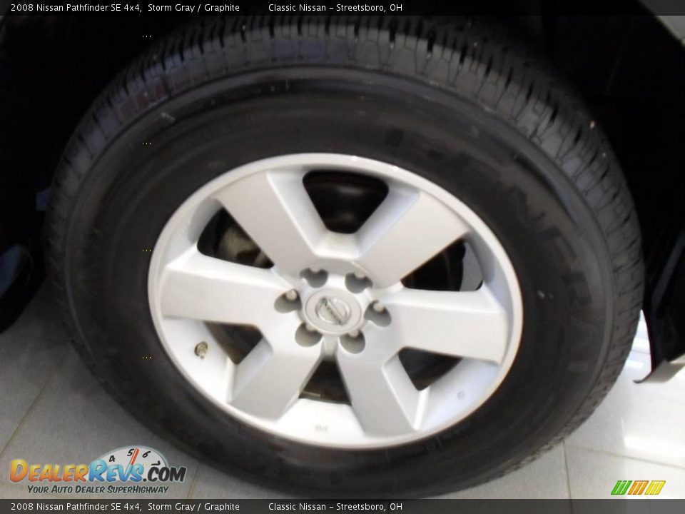 2008 Nissan Pathfinder SE 4x4 Storm Gray / Graphite Photo #36