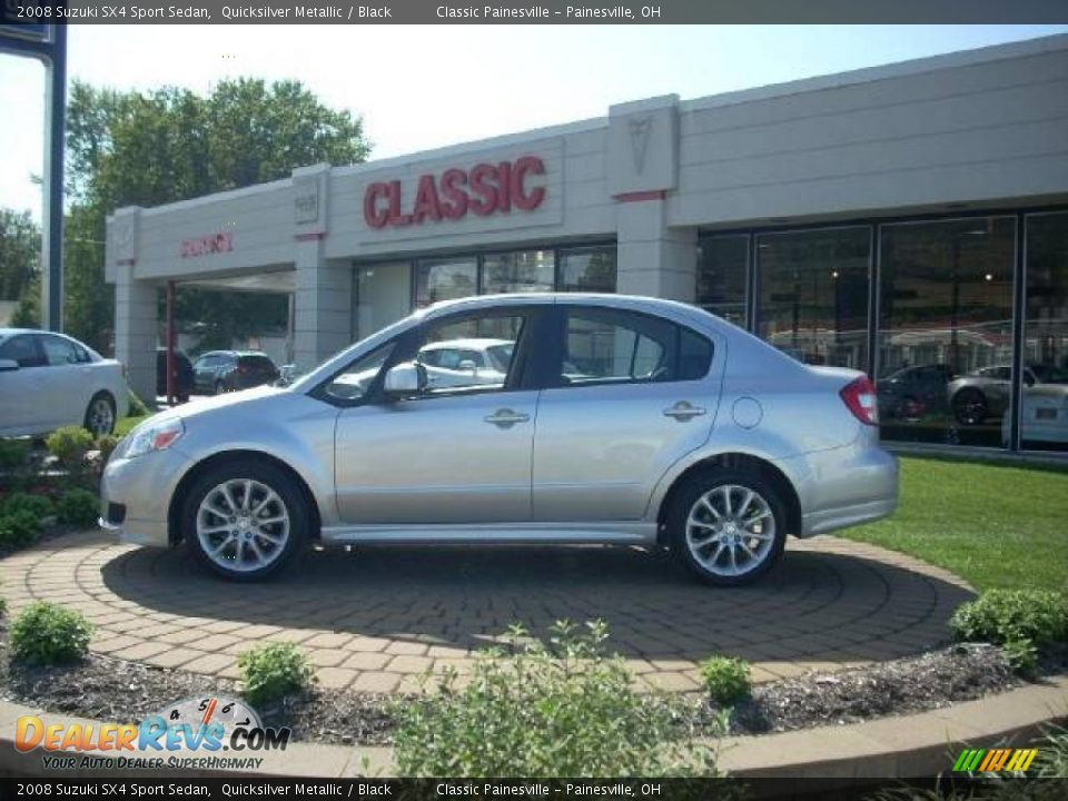2008 Suzuki SX4 Sport Sedan Quicksilver Metallic / Black Photo #1