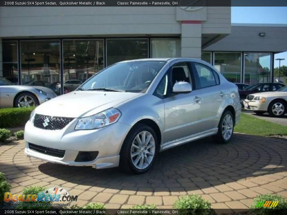2008 Suzuki SX4 Sport Sedan Quicksilver Metallic / Black Photo #2
