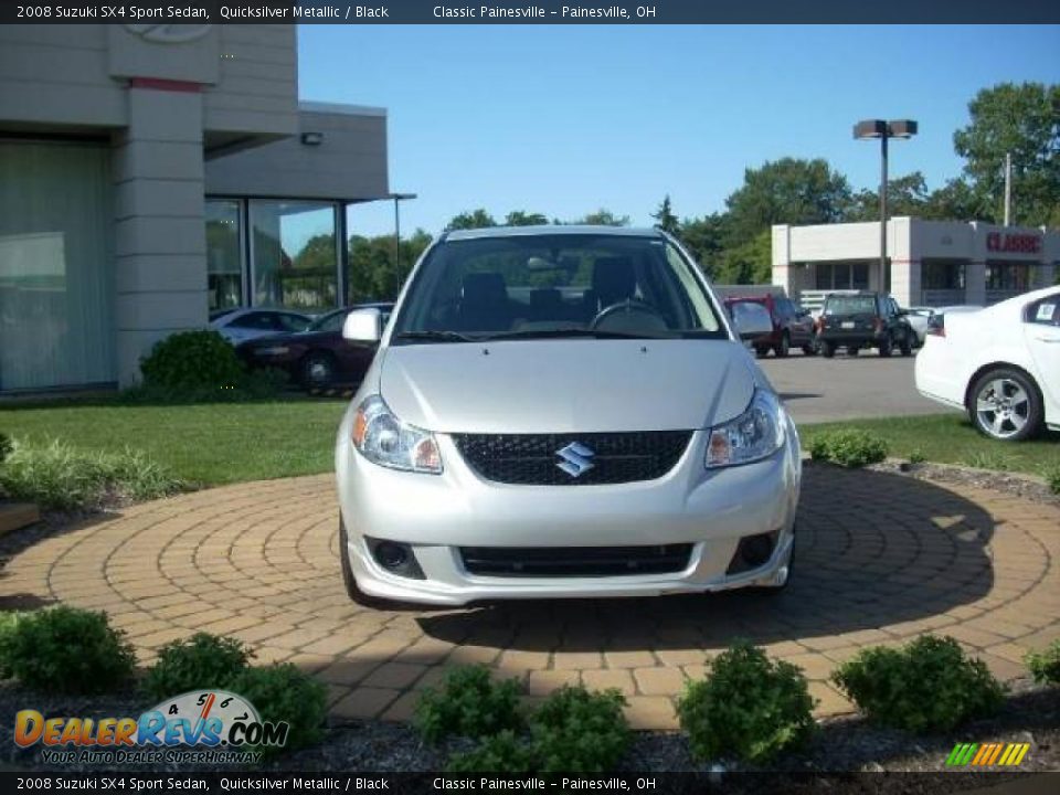 2008 Suzuki SX4 Sport Sedan Quicksilver Metallic / Black Photo #3