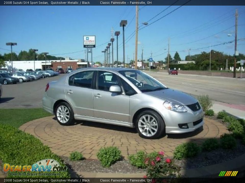 2008 Suzuki SX4 Sport Sedan Quicksilver Metallic / Black Photo #4