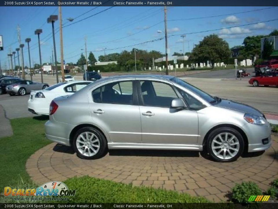 2008 Suzuki SX4 Sport Sedan Quicksilver Metallic / Black Photo #5