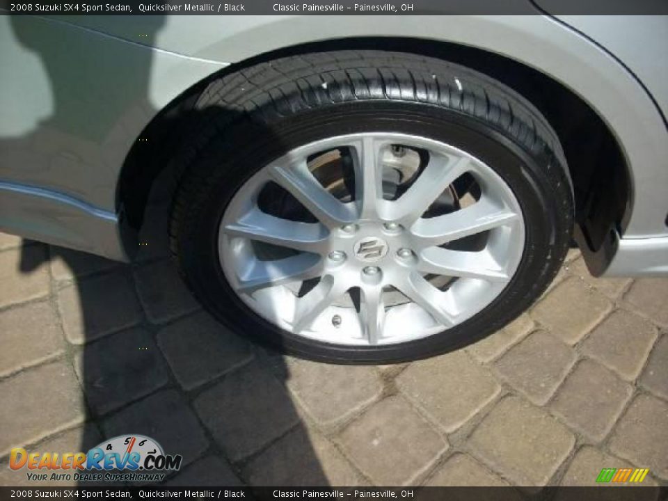 2008 Suzuki SX4 Sport Sedan Quicksilver Metallic / Black Photo #6