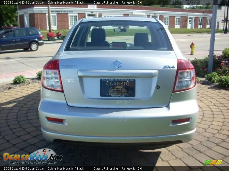 2008 Suzuki SX4 Sport Sedan Quicksilver Metallic / Black Photo #7