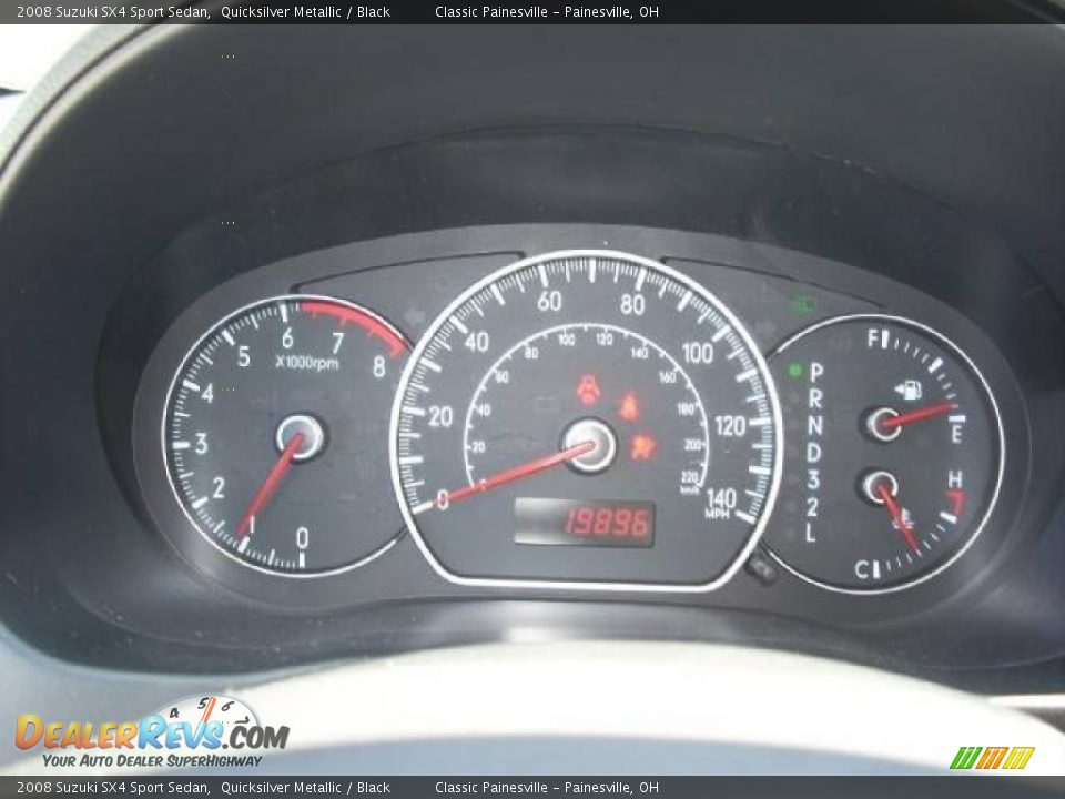 2008 Suzuki SX4 Sport Sedan Quicksilver Metallic / Black Photo #9