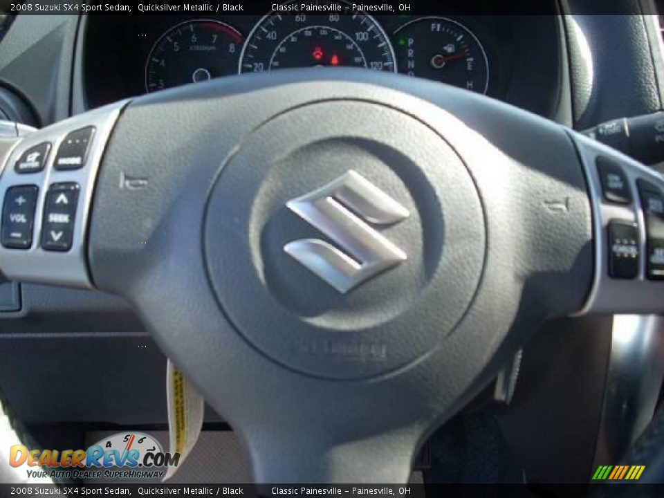 2008 Suzuki SX4 Sport Sedan Quicksilver Metallic / Black Photo #10