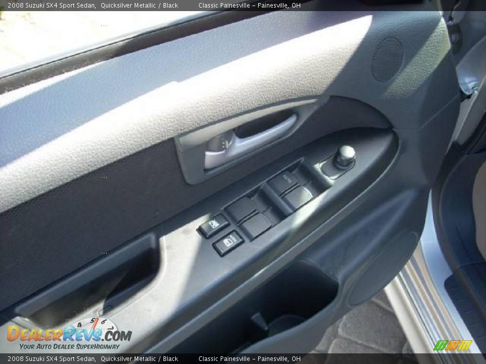 2008 Suzuki SX4 Sport Sedan Quicksilver Metallic / Black Photo #15