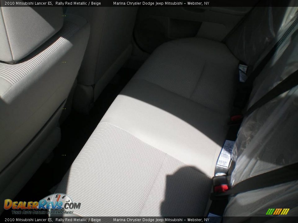 2010 Mitsubishi Lancer ES Rally Red Metallic / Beige Photo #3