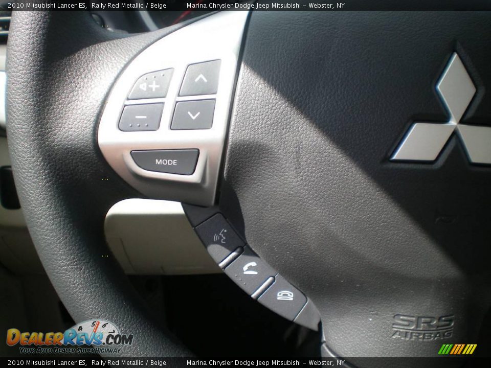 2010 Mitsubishi Lancer ES Rally Red Metallic / Beige Photo #4