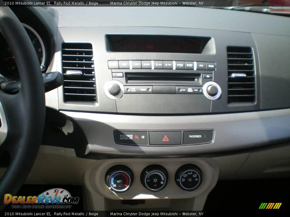 2010 Mitsubishi Lancer ES Rally Red Metallic / Beige Photo #5