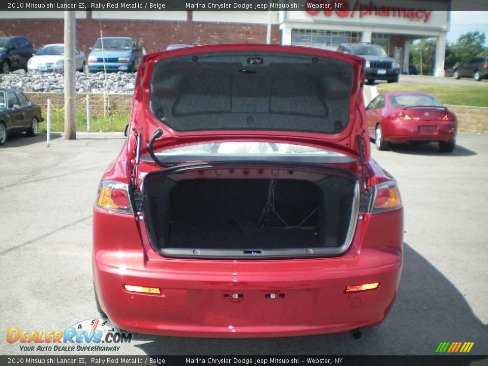 2010 Mitsubishi Lancer ES Rally Red Metallic / Beige Photo #17