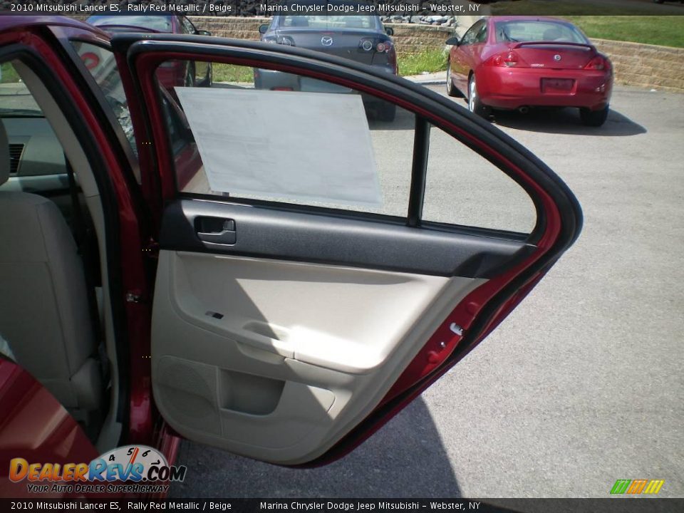2010 Mitsubishi Lancer ES Rally Red Metallic / Beige Photo #19