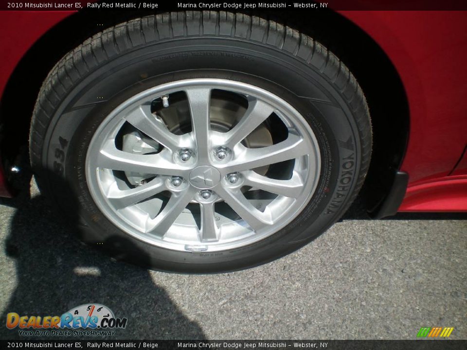 2010 Mitsubishi Lancer ES Rally Red Metallic / Beige Photo #23