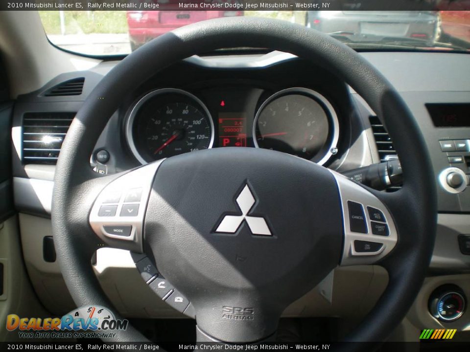 2010 Mitsubishi Lancer ES Rally Red Metallic / Beige Photo #25