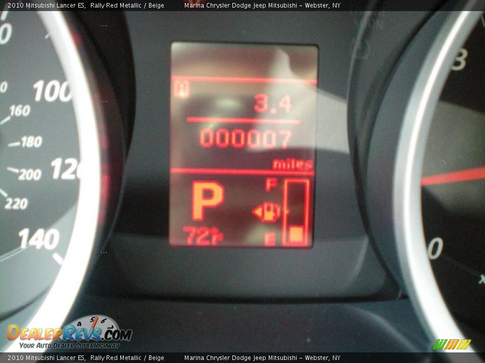 2010 Mitsubishi Lancer ES Rally Red Metallic / Beige Photo #26