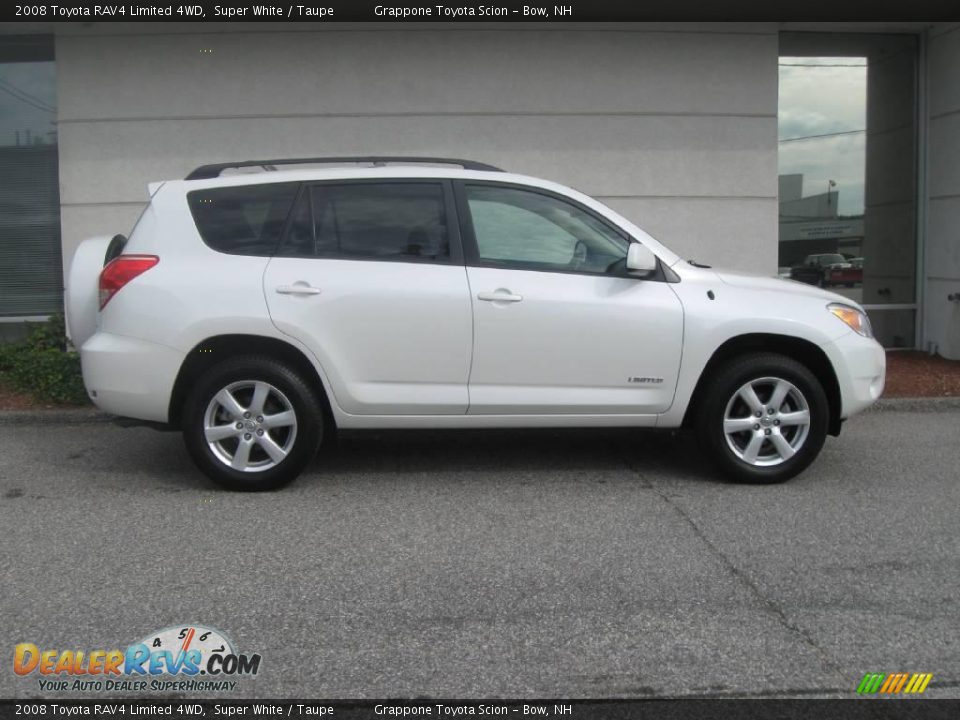 2008 Toyota RAV4 Limited 4WD Super White / Taupe Photo #2