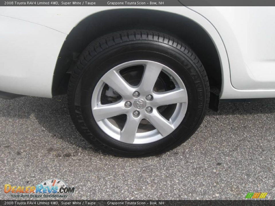 2008 Toyota RAV4 Limited 4WD Super White / Taupe Photo #4