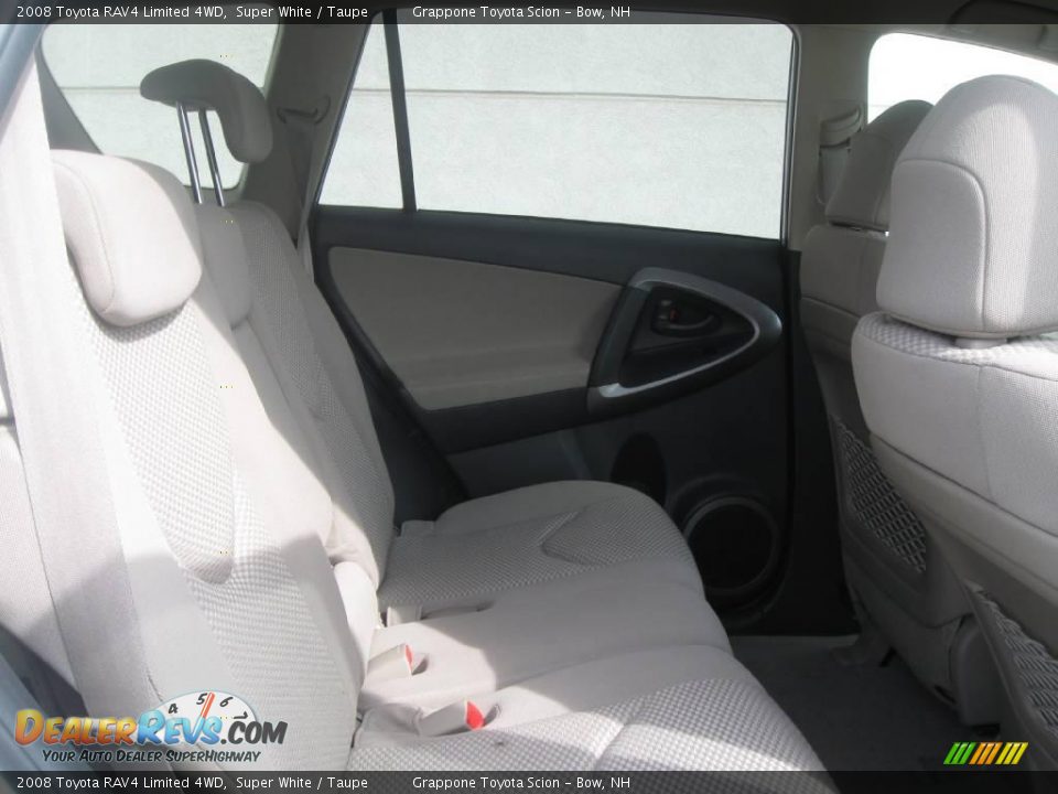 2008 Toyota RAV4 Limited 4WD Super White / Taupe Photo #5