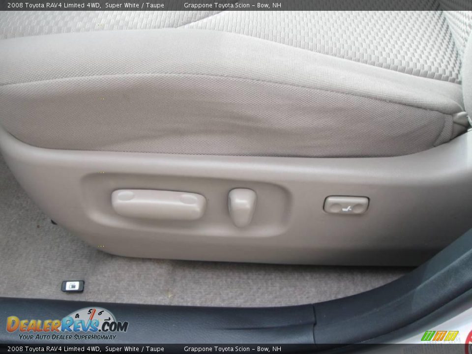 2008 Toyota RAV4 Limited 4WD Super White / Taupe Photo #7