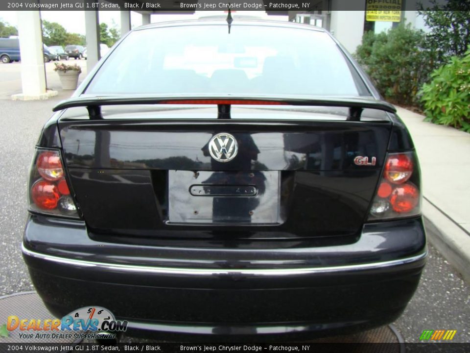 2004 Volkswagen Jetta GLI 1.8T Sedan Black / Black Photo #5