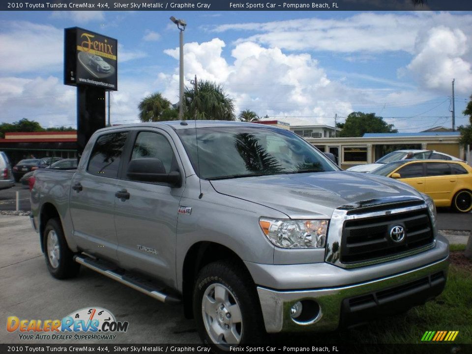 2010 Toyota Tundra CrewMax 4x4 Silver Sky Metallic / Graphite Gray Photo #2