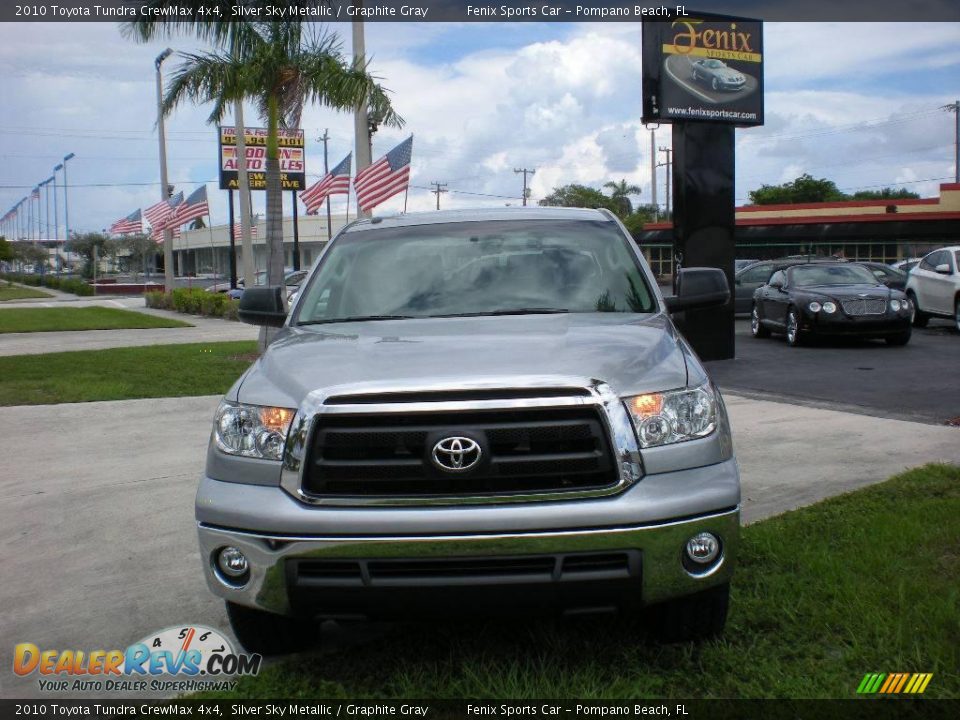 2010 Toyota Tundra CrewMax 4x4 Silver Sky Metallic / Graphite Gray Photo #3