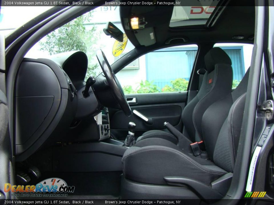 2004 Volkswagen Jetta GLI 1.8T Sedan Black / Black Photo #9