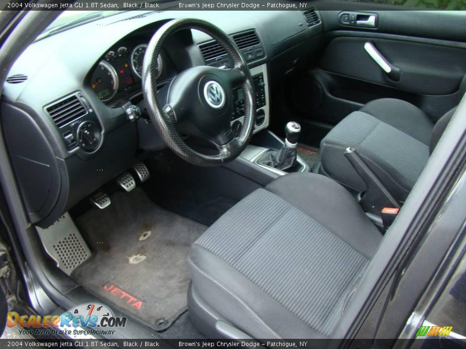 2004 Volkswagen Jetta GLI 1.8T Sedan Black / Black Photo #10