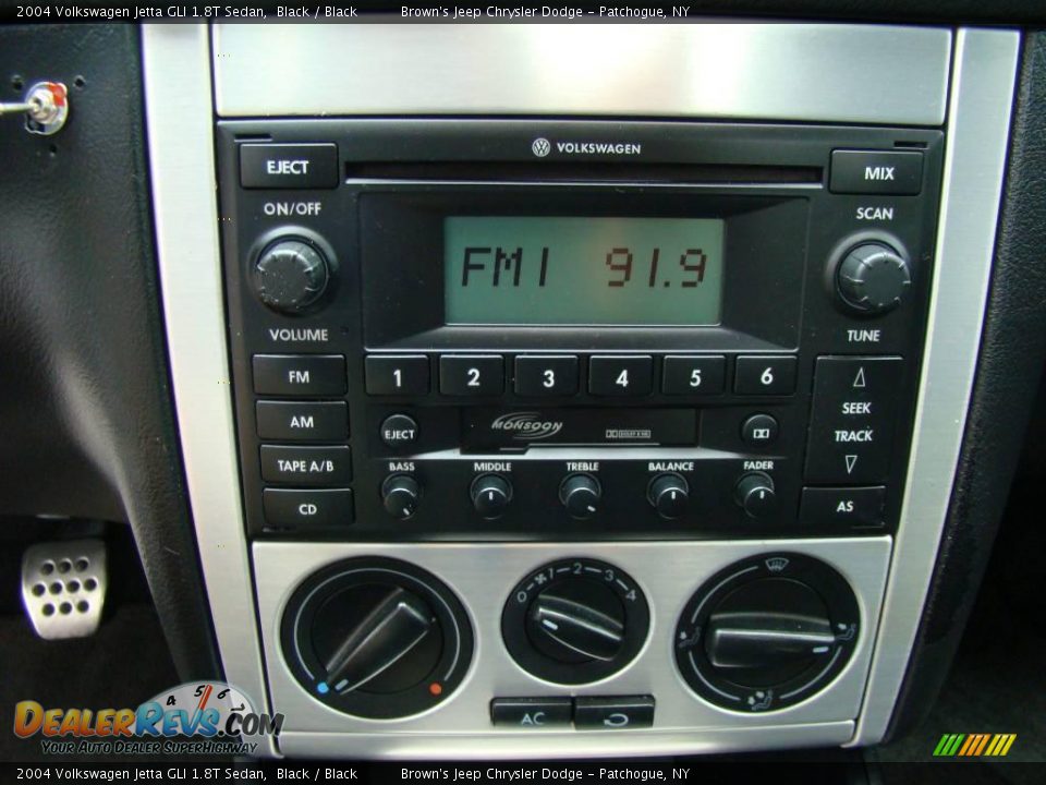 2004 Volkswagen Jetta GLI 1.8T Sedan Black / Black Photo #13