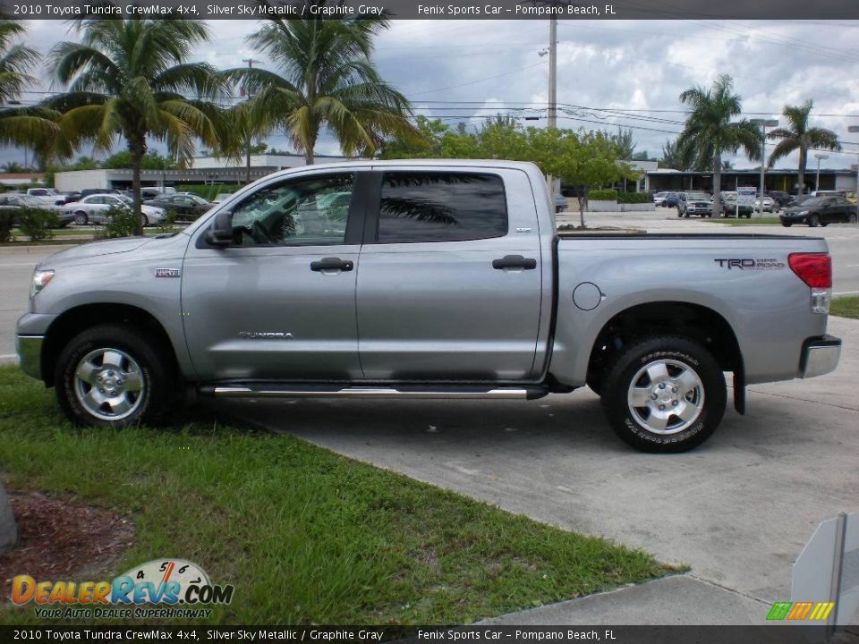 2010 Toyota Tundra CrewMax 4x4 Silver Sky Metallic / Graphite Gray Photo #7