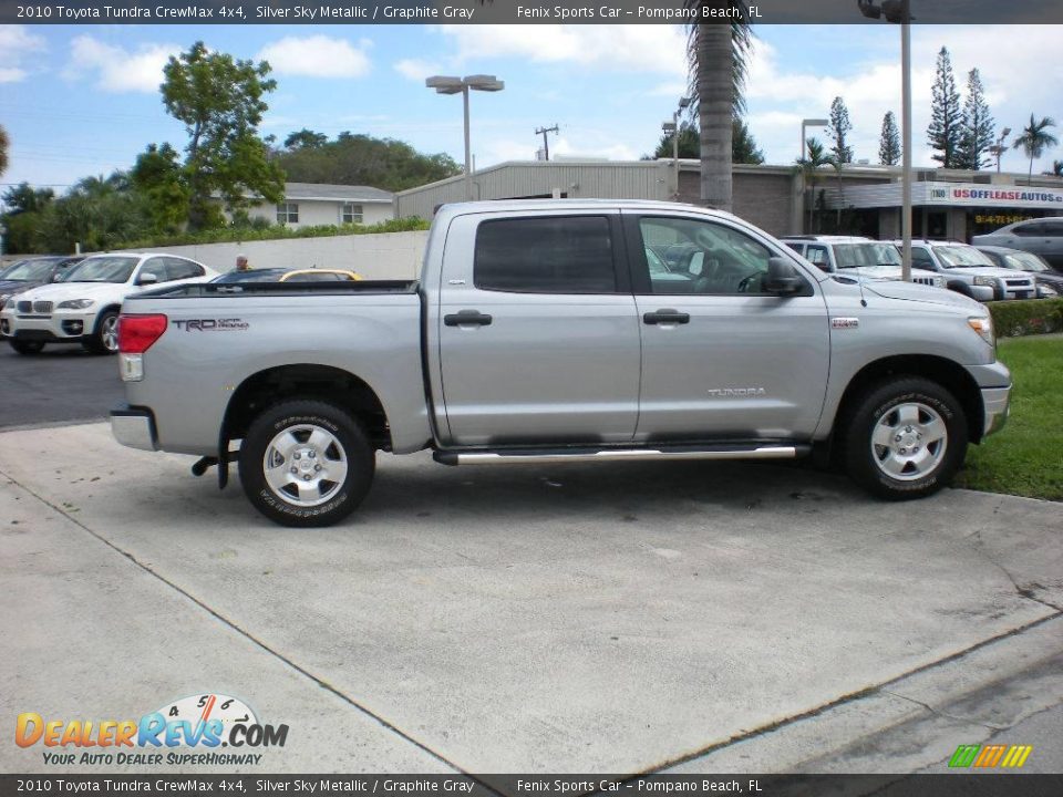 2010 Toyota Tundra CrewMax 4x4 Silver Sky Metallic / Graphite Gray Photo #8