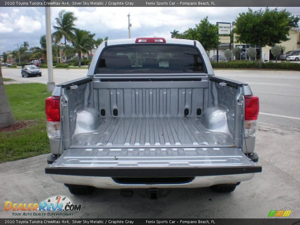 2010 Toyota Tundra CrewMax 4x4 Silver Sky Metallic / Graphite Gray Photo #9