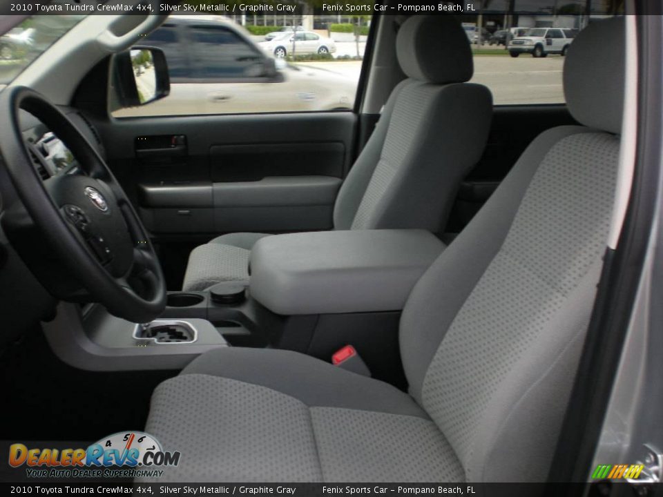 2010 Toyota Tundra CrewMax 4x4 Silver Sky Metallic / Graphite Gray Photo #14