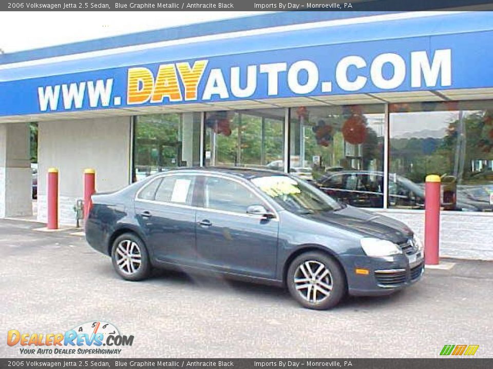2006 Volkswagen Jetta 2.5 Sedan Blue Graphite Metallic / Anthracite Black Photo #1