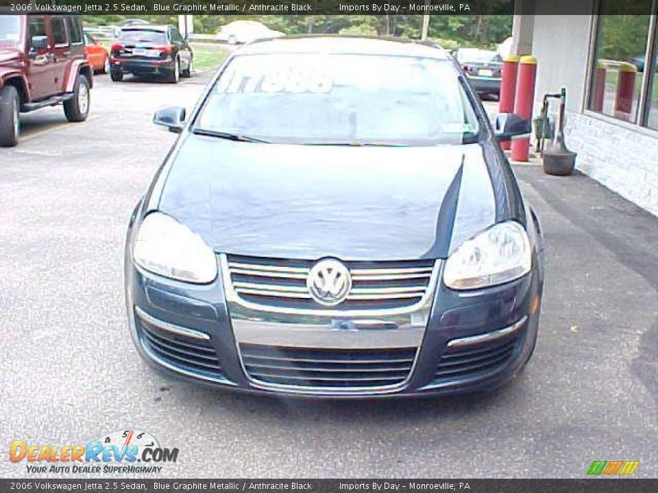 2006 Volkswagen Jetta 2.5 Sedan Blue Graphite Metallic / Anthracite Black Photo #3