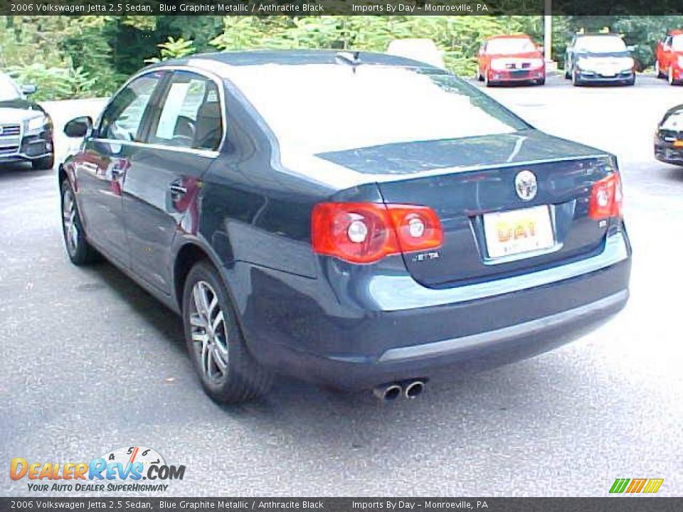 2006 Volkswagen Jetta 2.5 Sedan Blue Graphite Metallic / Anthracite Black Photo #5