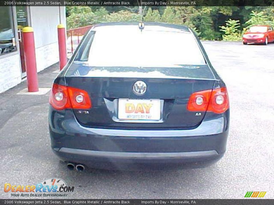 2006 Volkswagen Jetta 2.5 Sedan Blue Graphite Metallic / Anthracite Black Photo #6