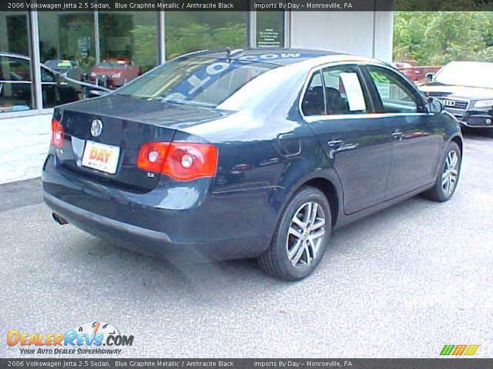 2006 Volkswagen Jetta 2.5 Sedan Blue Graphite Metallic / Anthracite Black Photo #7